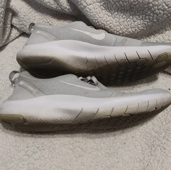 Nike Flex Experience RN 8 Light Grey & White Women's Running Shoes Sz 10 - Picture 3 of 7